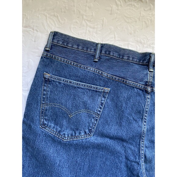 Levis 550 Jeans Mens 52X30 Big Tall Blue Relaxed Denim Red Tab - Picture 7 of 12